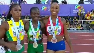 Thumbnail: The women's 100 meter hurdles semifinals and final at the 2022 World Championships.
