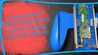 Thumbnail: Installing USB Charging into Limited Edition Joycon Grip. Mario Switch Controller Upgrade.