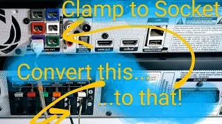 Thumbnail: Convert Speaker Cable to Plugs for Samsung / Sony / Panasonic Home Theatre 5.1 Surround Sockets
