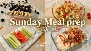 Thumbnail: Sunday Cozy Meal Prep 🍱🌿 | Easy Healthy Meals for the Week, Slow Evening & Travel Prep