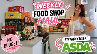 Thumbnail: I HAD NO BUDGET FOR MY BIRTHDAY WEEK FOOD SHOP! 🎂 | ASDA HAUL