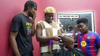 Thumbnail: Giving My Little Brother A Haircut For The First Time! 