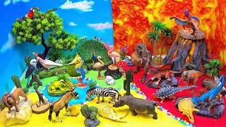 Thumbnail: Dinosaur Volcano & Animal World for Kids | 🌿 Explore Wild, Ocean & Jungle Animals