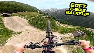 Thumbnail: MASSIVE 60FT BACKFLIP ON MY E-BIKE - HUGE MTB JUMP LINE!
