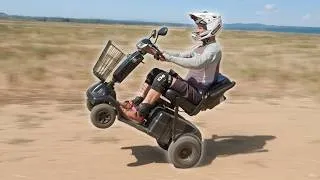 Thumbnail: THIS MODIFIED MOBILITY SCOOTER HAS A POWERFUL PETROL ENGINE!!