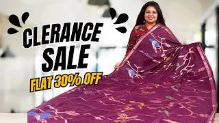 Thumbnail: Clearance Sale 30% OFF. Paper Silk Sarees with Jamdani Weaving You'll Want to Wear Every Day.