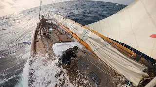 Thumbnail: Gale force winds / repairing sails at sea - Atlantic crossing, day 10