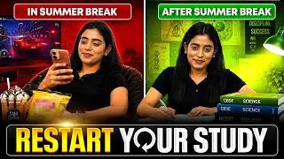Thumbnail: How To Restart Your Study After Summer Break 📚✨ | Samridhi Sharma