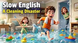 Thumbnail: When They Clean the House for Mom | Easy English Listening for Beginners | A2 Level