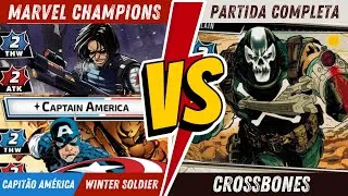 Thumbnail: Marvel Champions | Capitão América & Winter Soldier Vs Crossbones (Expert) | Gameplay #27