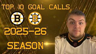 Thumbnail: Sam's Top 10 Bruins 2025-2026 Goal Calls! #nhlbruins