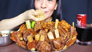 Thumbnail: Eating Spicy Mutton Masala Curry with Basmati Rice #ASMR/EATING SHOW BIG BITES #MUKBANG