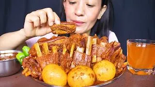 Thumbnail: Eating Spicy Mutton Masala Curry and Extra Gravy with Rice #ASMR/EATING SHOW BIG BITES #MUKBANG