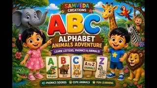 Thumbnail: Learn ABC Alphabet with Animals | SamVeda Creations