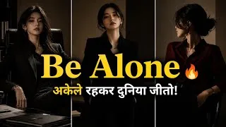 Thumbnail: The Power of Being Alone🥇💪🏻| Stay alone win world| Self Improvement Hindi Motivation Video 