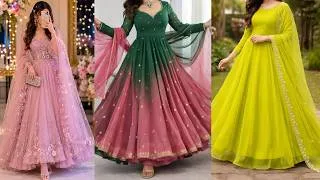 Thumbnail: long maxi designs for girls 2026|  simple and unique frock designs Ideas