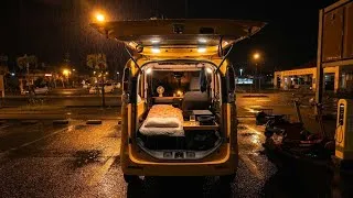 Thumbnail: After Work Escape: Midnight Rain in a Cozy Micro Camper ☔ Solo Female ASMR