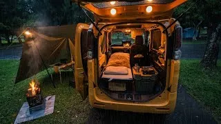 Thumbnail: ☔ 24h Cozy Micro Camper in the Rain - Solo Female ASMR