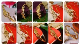Thumbnail: Latest 22k gold noya badhano design//Light weight gold noya badhano design 