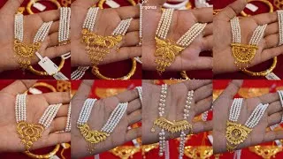 Thumbnail: Latest 22k gold pearl jewellery design//Viral gold jewellery collection 
