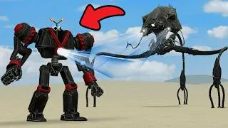 Thumbnail: Mecha Mr. Kabob Man Robot Garten Of BanBan Vs War Of The Worlds Tripod In Garry's Mod