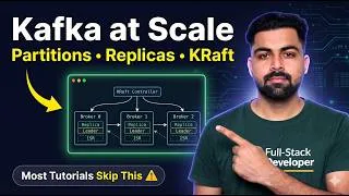 Thumbnail: Kafka at Scale: Partitions, Replicas & KRaft Explained With Code (Most Tutorials Skip This)
