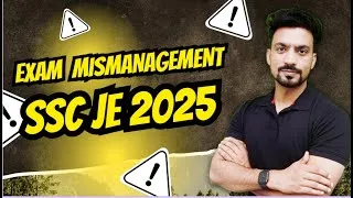 Thumbnail: SSC JE 2025 Mismanagement | Slot Selection, Admit Card Issue | Prayagraj Centre  | #sandeepjyani