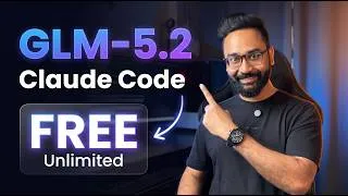 Thumbnail: Stop Paying for Claude! Use GLM-5.2 in Claude Code for FREE