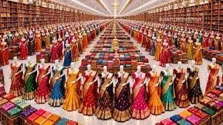 Thumbnail: 1000 रुपए वाली साड़ी | मात्र 50 रुपए से साड़ी | हैवी लोट Sadi Surat Work Saree | Saree Factory Live