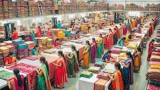 Thumbnail: 1000 रुपए वाली साड़ी | मात्र 40 रुपए से साड़ी | 250 से लहँगा | 65 ₹ से कुर्ती  | Sadi Factory Live