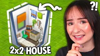 Thumbnail: Can I build a 2x2 HOUSE challenge in The Sims 4