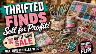 Thumbnail: Thrifted Finds Sell for Profit | Buy It Now Sale | What Sold? | Full-time Reseller Vlog #thrifting