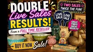 Thumbnail: Double Live Sales Results From a Full Time Reseller | Buy It Now Sale #thrifted #thriftingforprofit