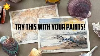 Thumbnail: Are these postcards wash and ink if they have no ink?