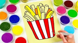 Thumbnail: Sand Painting Crunchy Fries 🍟