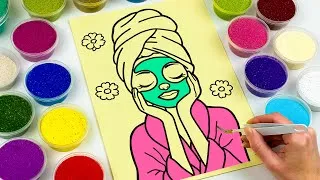Thumbnail: Sand Painting Relaxing Spa Girl ✨