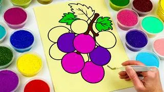 Thumbnail: Sand Painting Grape 🍇 Relaхing Art Video