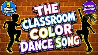 Thumbnail: The Classroom Color FREEZE DANCE SONG | 5 Minute Extended Version | Pre-K to 2nd Grade Learn Colors