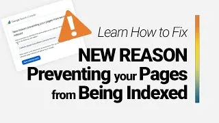 Thumbnail: How to fix a “new reason preventing your pages from being indexed” in Google Search Console?