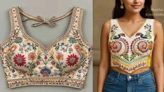 Thumbnail: 😱🔥Navratri Outfit day -10 navratri Tube Blouse  cutting or  Stitching  Free navratri class 🔥