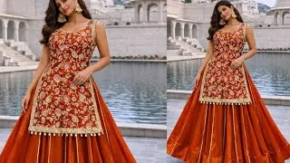 Thumbnail: 🔥Navratri Outfit day -9  navratri Shorts Kurti  cutting or  Stitching  Free navratri class 🔥