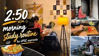 Thumbnail: I Woke Up at 2:50 AM to Study for UPSC | Productive Morning Routine 📚