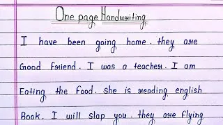 Thumbnail: English writing kaise sudhare | english handwriting | practice | One page handwriting practice 