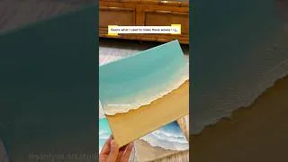 Thumbnail: Easy Ocean Waves Texture Art #shorts #textureart #oceanwaves #beachart