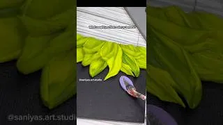 Thumbnail: Easy Tulip Texture Art For Beginners | Palette Knife Painting #shorts #textureart #3dart #art