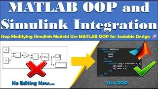 Thumbnail: MATLAB OOP + Simulink Integration 🚀 Stop Editing Models | MATLAB Class In Simulink | OOP + Simulink