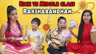 Thumbnail: Rich vs Normal Rakshabandhan | Sanjhalika Vlog
