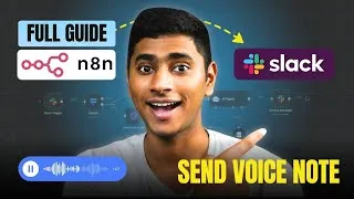 Thumbnail: Connect Your n8n Agent to Slack — Chat via Threads & Voice Notes from slack to n8n