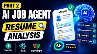 Thumbnail: AI Resume Analysis with FastAPI & Groq AI | AI Job Agent (Part 2)