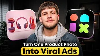 Thumbnail: I Turned ONE Product Photo Into 5 Viral Product Ads with AI (Full Tutorial)